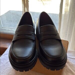 Quince Black Leather Loafers
